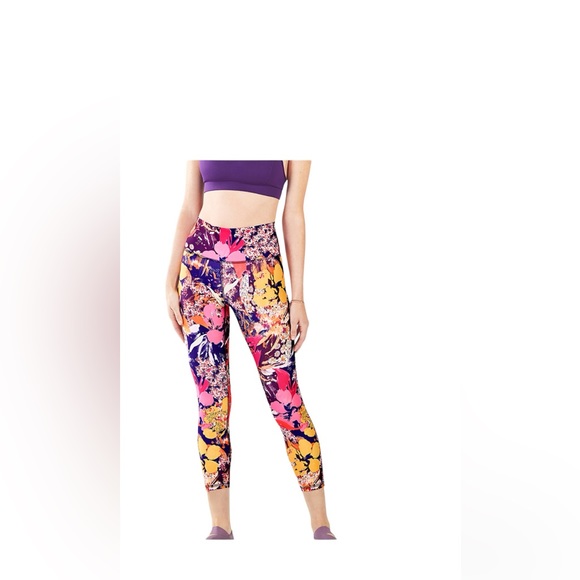Fabletics Pants - Fabletics colorful workout pants Large New
